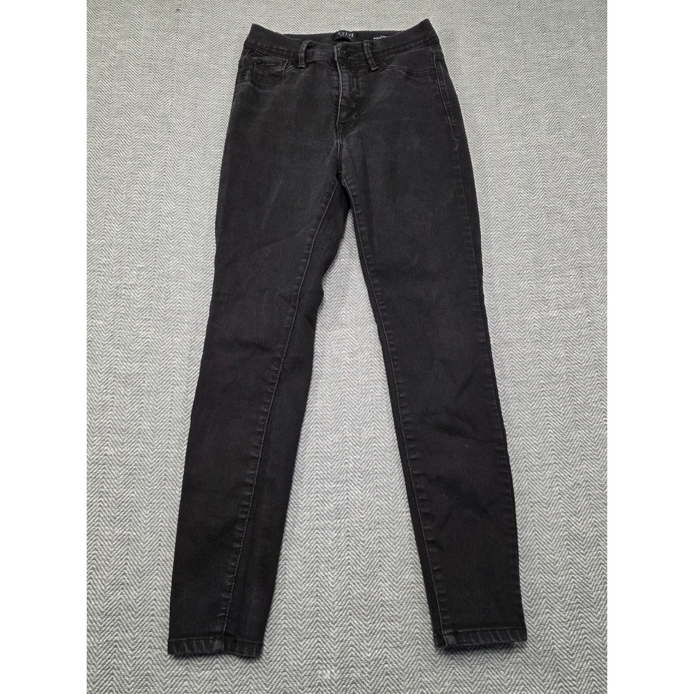 Curve Appeal High Rise Minimalist Jegging Black Skinny Jeans Womens 2/26 Stretch